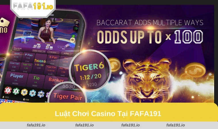 Casino FAFA191 2 Luật chơi đơn giản, rõ ràng nên người mới dễ làm quen.