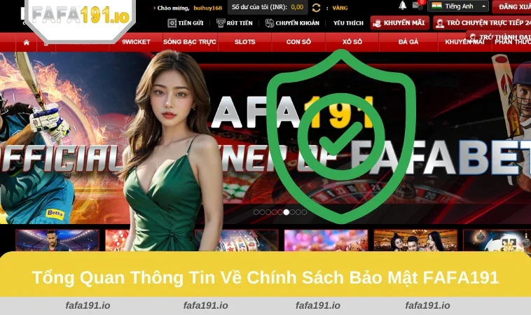 Chính Sách Bảo Mật FAFA191 1 Giao diện trang chính sách bảo mật của FAFA191.