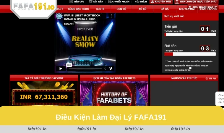 Đại Lý FAFA191 2 Điều kiện cơ bản để trở thành đại lý rất đơn giản và minh bạch.