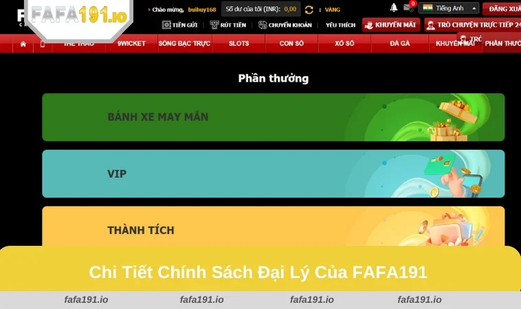 Đại Lý FAFA191 3 Chính sách minh bạch và thanh toán rõ ràng dành cho đại lý.