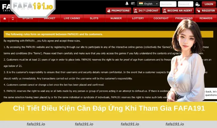 FAFA191 31 Người chơi cần phải tuân thủ các quy định đã được ban hành