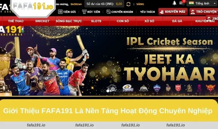 Giới Thiệu FAFA191 1 Nhà cái trực tuyến uy tín, mang đến trải nghiệm an toàn tuyệt đối