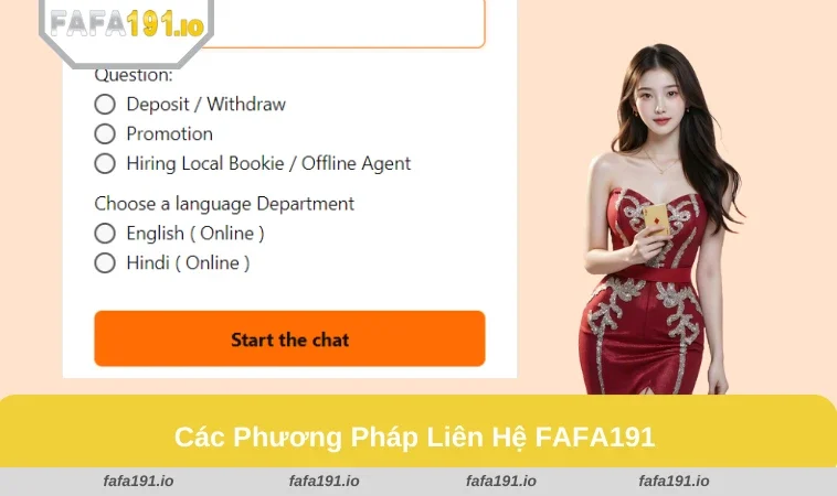 Liên Hệ FAFA191 2 Biểu tượng cho trực tuyến và thông tin liên hệ của FAFA191.